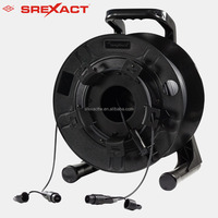Câble à fibres optiques extérieur SREXAT 12 cœurs OM3 multimode 200M en rouleau avec connecteurs MPO MMF diamètre 5mm