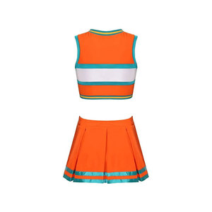 Uniforme de cheerleading pour femmes, dernier design, impression par sublimation personnalisée, polyester. - Product Image 4