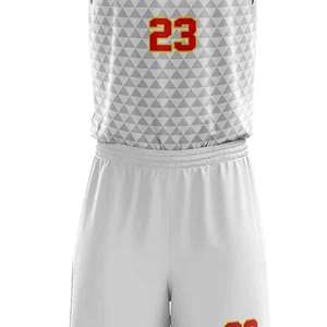 ชุดบาสเก็ตบอลชายคุณภาพสูง วัสดุโพลีเอสเตอร์ 100% น้ำหนักเบา รับสั่งทำโลโก้และชื่อผู้เล่น บริการ OEM - Product Image 5