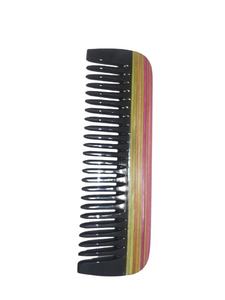 Peigne en bois traditionnel pour la coiffure Brosse à poche ronde antistatique à dents larges Classique Fait à la main Élégant avec poignée confortable - Product Image 4