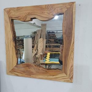 Miroir mural en bois Art Déco à motif géométrique pour la décoration de maison de luxe, accessoire de miroir suspendu en gros - Product Image 6