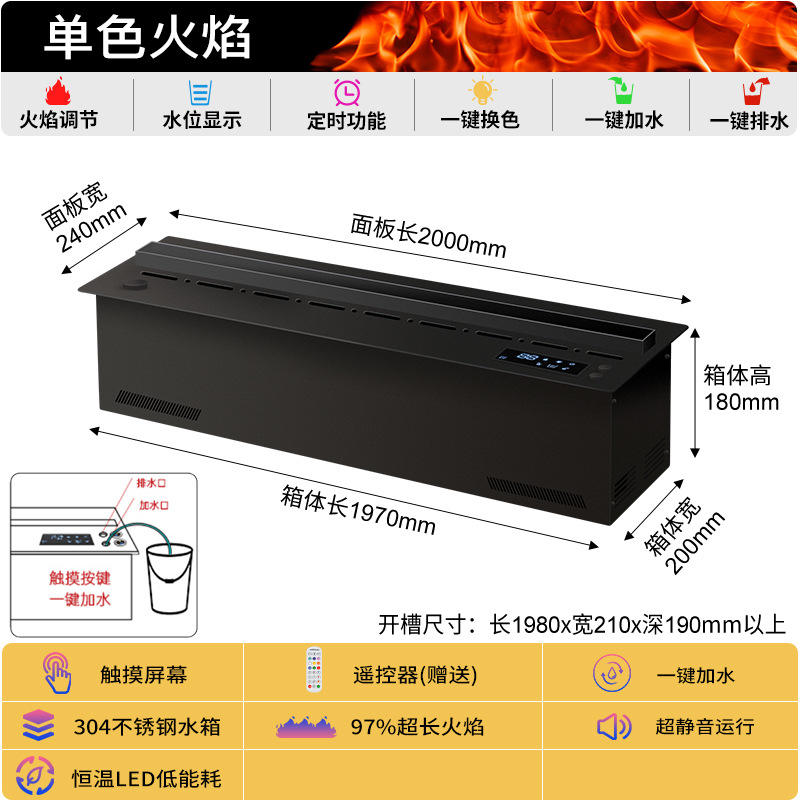 สีดำ 200ซม