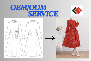 Vestido largo estilo A, fabricante de ropa de Vietnam, OEM ODM, ropa de mujer, etiqueta personalizada, tela personalizada, ropa al por mayor - Product Image 5