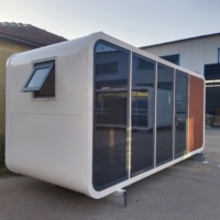 Maison Modulaire Préfabriquée en Acier, Type Apple Cabin, pour Showroom, 20ft 40ft, Moderne, Luxe, Étanche, Mobile, Meilleures Ventes