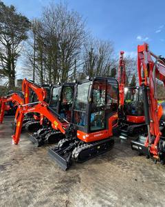 Kubota KX033-4 Mini Excavator Red Crawler Type 0.03m³ <b>Bucket</b> Capacity Short Turning Radius - Product Image 6