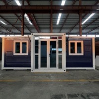 Maison préfabriquée en acier de type Granny Flat, 20 pieds, 40 pieds, mobile pliable, prix conteneur pliable et extensible pour villa préfabriquée