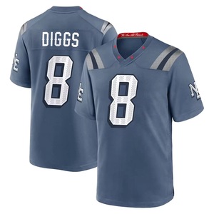 Maillot de football américain bleu pour hommes, col en V, manches courtes, respirant, numéro 32 Henderson Geo Brothers Co, 100% Polyester, réglable - Product Image 4