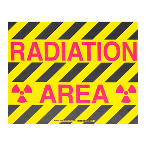 Señalización de Área Radiada ToughStripe - Marcador de Suelo Mojado de PVC Flexible para Zonas de Seguridad en Laboratorios y Hospitales - Product Image 1