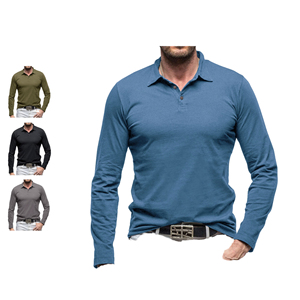 Polo pour hommes décontracté, nouvelle collection, personnalisable avec logo, couleur unie, respirant, en coton, grandes tailles, haute qualité, vente chaude - Product Image 5