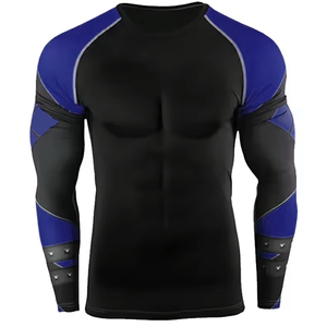Camiseta de Compresión Deportiva Profesional para Hombre, Transpirable, UPF50+, Secado Rápido, Tejido con Estampado por Transferencia de Calor, OEM, ODM, Venta al Por Mayor - Product Image 2