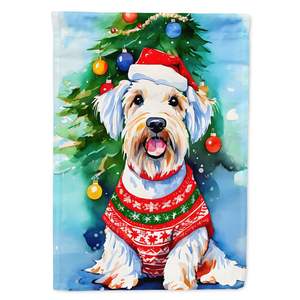 Sealyham Terrier Christmas <b>Garden</b> <b>Flag</b> Multicolor Decorative Mailbox & Patio Banner for Yard & Lawn Artwork for Flower Beds - Product Image 1