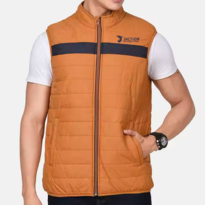 Gilet d'hiver matelassé pour homme de haute qualité à bas prix, design unique, couleur unie, gilet d'hiver matelassé pour homme - Product Image 1