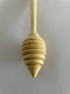 Handmade <b>Moroccan</b> Lemon Wood Eco-Friendly Honey Dipper and Lemon Squeezer with Long Handle and <b>Mirror</b> Polish - Product Image 5