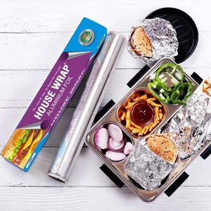 Vente directe usine, stock important, feuille de papier aluminium de qualité alimentaire, alliage 1050, tempérage doux, finition gaufrée, jaune BK - Product Image 3