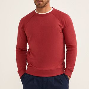 Classic Crew Neck Soft French Terry Sweatshirt Men Relaxing Sweatshirt - Product Image 1