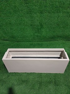 Custom Wholesale White Fiberglass Hand Carved Classic Lightweight Durable Hanging Indoor/Outdoor Floor Square <b>Planter</b> Unique - Product Image 5