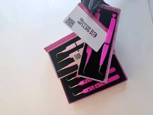 แหนบดัดขนตาปลายแหลมสีชมพูสด 45/90/ตรง ผลิตจากสแตนเลสเคลือบสีเงิน ป้องกันแม่เหล็ก ป้องกันไฟฟ้าสถิต ใช้งานได้ลื่นไหล - Product Image 4