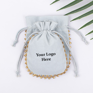 Bolsas con Cordón Personalizables, Recuerdos de Boda Ecológicos y Bolsas de Algodón con Marca Personalizada, Bolsa Boutique - Product Image 3