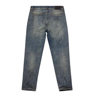 Mens Relaxed Fit <b>Jeans</b> Mid Wash Blue Straight Leg Everyday Classic Fit Denim Soft Vintage Look Casual Mens <b>Jeans</b> Style - Product Image 3