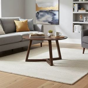 Table basse en bois massif de style mid-century pour salon, restaurant B2B, hôtel, bar et villa - Product Image 2