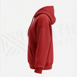 Sweat-shirts à capuche surdimensionnés pour femmes de qualité supérieure, en coton molletonné, respirants, imprimés numériquement, couleur personnalisée, pour l'hiver - Product Image 3