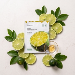 JEJUON Cuthera Green Tangerine - Mascarilla Facial con Ácido Hialurónico, 23 ml x 8 unidades |   Vitamina C de Jeju, Vegano, Iluminador, K-Beauty, Tencel - Product Image 2