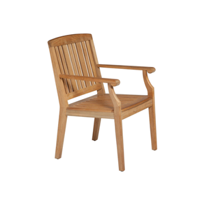 Chaise de salle à manger d'extérieur moderne en teck massif, imperméable, durable et écologique, pour l'école, l'hôpital, le sous-sol, la villa, l'hôtel - Product Image 1