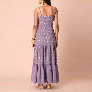 Vestido de fiesta elegante de un solo hombro para mujer, vestido largo hasta el suelo para ocasiones nocturnas, vestido de fiesta a la moda para mujer - Product Image 2