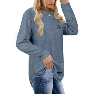 Sudadera de Forro Polar Estampada Transpirable Informal para Mujer, Colección de Invierno, Logotipo Frontal Personalizado, Color Personalizado, Secado Rápido, 100% Algodón - Product Image 3