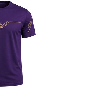 Manufacturer Men <b>Purple</b> Performance Sports T Shirt Quick Dry Athletic Gym Running Training Tee Custom Printed Fitness Activewear - Product Image 4