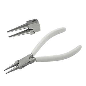160mm Round Nose Pliers Smooth Jaws Spring PVC Handles Heavy Duty DIY Jewelry Making Crimping Customizable Fishing Circlip - Product Image 1