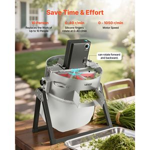 Trimmer Elettrico Manuale 2-in-1 per Foglie e Germogli, Lame Affilate in Acciaio Inox da 16 Pollici, Tipo Umido/Secco, Attrezzo da Giardino con Supporto - Product Image 3