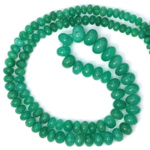 ลูกปัดมรกตสีเขียวทรงกลมเรียบ ขนาด 4.5 มม. 9 มม. สำหรับทำเครื่องประดับ สร้อยข้อมือ สร้อยคอ อัญมณี - Product Image 3