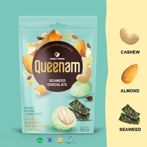 Drajeado de Cacao, Confitería de Chocolate, Bocadillos de Chocolate, OEM/ODM, 75G, Nueces de Almendra y Anacardo Cubiertas de Chocolate con Algas Marinas, HALAL, Gran Venta - Product Image 5