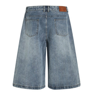 Shorts en jean pour homme de qualité supérieure, longueur genou, confortables, extensibles, délavés, décontractés, pour l'été, en vente - Product Image 3