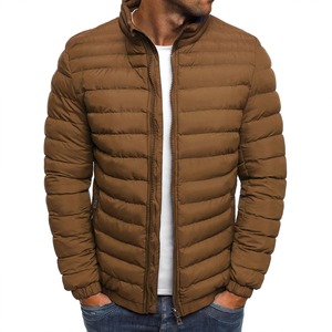 Chaqueta Acolchada Ligera Unisex Verde con Forro Polar, Cuello Alto, Cierre de Cremallera, Informal, Cortavientos, 100% Fibra de Poliéster - Product Image 6