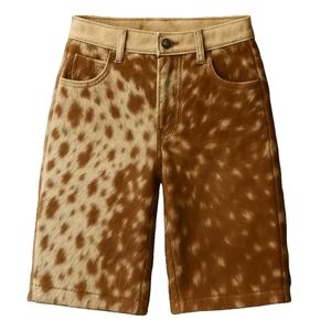 Pantalones Cortos de Cuero de Vaca con Pelo para Hombre, Estilo Vaquero Occidental, Moda Premium, Streetwear, los Más Vendidos - Product Image 1