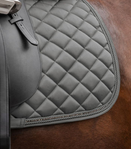 Ensembles de tapis de selle Western personnalisés OEM, couleur bordeaux pailletée, en toile, tapis de selle tout usage pour le saut d'obstacles - Product Image 4