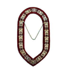 Collier de Maître Ancien Maçon WPM de Haute Qualité, Personnalisé, avec Fixation Magnétique en Tissu - Product Image 4