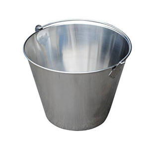 Most Popular Round Shape Galvanized Metal Wine Cooler Ice Bucket Wood Handle High Quality Party Use Classic Style Eco-Friendly - Product Image 5