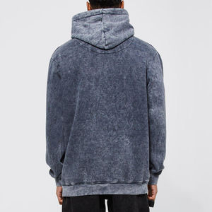 2026 Sweat à capuche unisexe de luxe d'hiver, coupe oversize, en molleton bouclette épais, délavé à l'acide, brodé vintage pour - Product Image 2