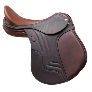 Silla de Montar Profesional Inglesa para Caballos, de Cuero Marrón y Negro, Diseño Exclusivo, Personalizable, Accesorios Ecuestres de Primera Calidad - Product Image 5