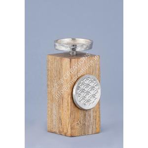 Z M CREATIONS Décoration de Noël pour la maison, support carré en bois pour bougie chauffe-plat, fait main, logo personnalisé, impression UV 1 couleur, nouveauté - Product Image 1