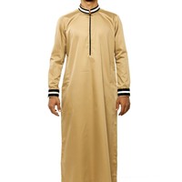 Thobe islamique pour hommes, best-seller, coton blanc, haute qualité, antistatique, extensible dans quatre directions, double poche, prix de gros pour mariage
