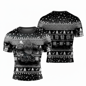 เสื้อรัดกล้ามเนื้อแขนสั้นสำหรับกีฬาฤดูร้อนประสิทธิภาพสูงสำหรับยิวยิตสู คาราเต้ ต่อสู้ ชกมวย MMA BJJ - Product Image 5