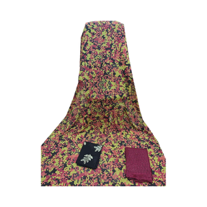 Ensemble de 3 pièces de vêtements traditionnels pour femmes en coton et élasthanne, manches longues, écologiques, de luxe, motif floral, Allemagne Dirac Gogra Garbasar - Product Image 2