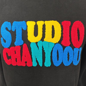 Pull-over tendance pour homme en tricot noir à col rond, coupe classique, couleur unie, sweat-shirt décontracté - Product Image 3