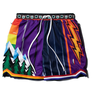 Pantalones Cortos Casuales de Verano para Hombre, Impresión por Sublimación Personalizada, Ecológicos, de Longitud Media, para Entrenamiento Deportivo, Precio al por Mayor - Product Image 4