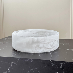 Wholesale Eco Friendly Modern Design Handmade Resin Crafts Bowl Customized Technique Round <b>Cheap</b> Price Tableware Salad Dish - Product Image 6