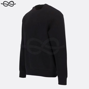 Custom Made Your Own Design Best Quality <b>Fleece</b> Crew Neck <b>Black</b> Oversized <b>Men</b> New Fashion Sweatshirt - Product Image 4